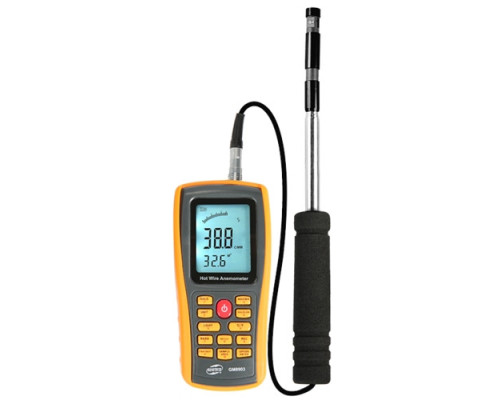 Термоанемометр профессиональный USB 0,3-30 м/с, 0-45°C BENETECH GM8903