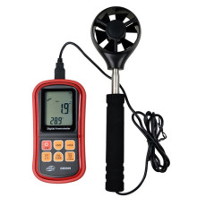 Анемометр (измеритель потока воздуха) 0,3-45м/с, 0-45°C BENETECH GM8909