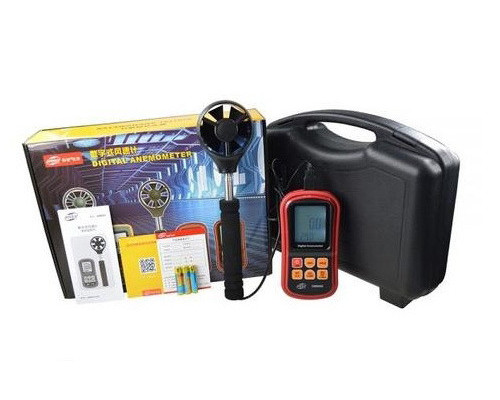 Анемометр (измеритель потока воздуха) 0,3-45м/с, 0-45°C BENETECH GM8909