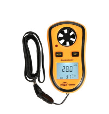Цифровой крыльчатый анемометр 0,1-30м/с, -10-45°C BENETECH GM8908