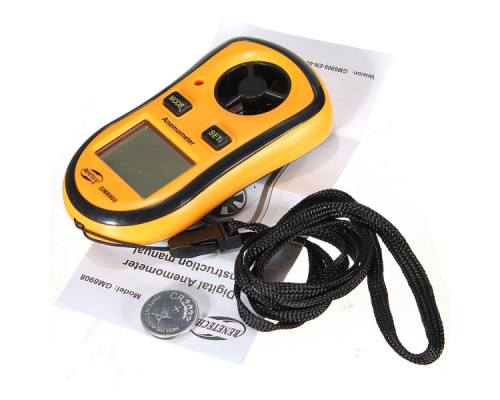 Цифровой крыльчатый анемометр 0,1-30м/с, -10-45°C BENETECH GM8908