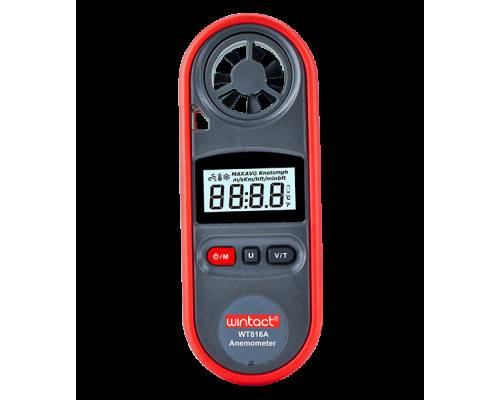 Анемометр цифровой 0,7-30м/с, -10-45°C WINTACT WT816A