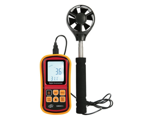 Анемометр-термометр 0,8-45м/с, -10-45°C BENETECH GM8901X
