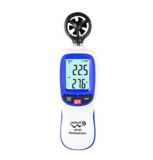Цифровой крыльчатый анемометр 0,3-30м/с, -10-45°C WINTACT WT82