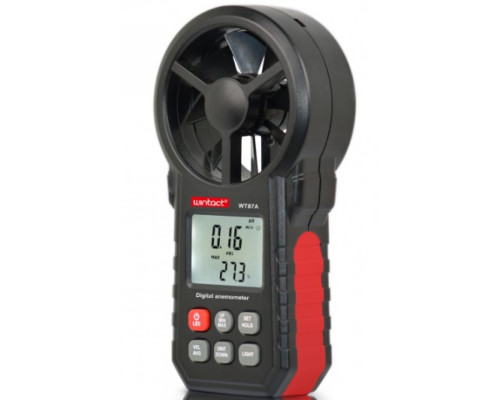 Анемометр крыльчатый 0,3-30м/с, -10-45°C WINTACT WT87A