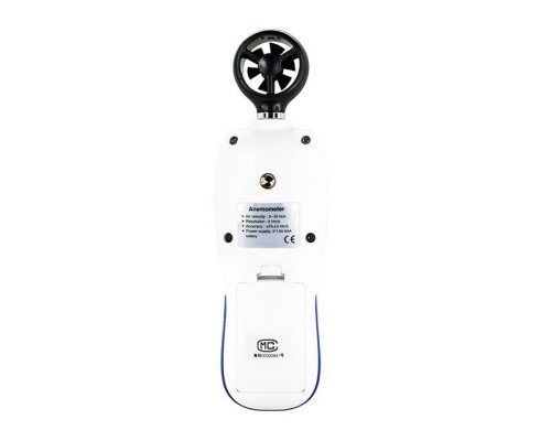 Цифровой крыльчатый анемометр 0,3-30м/с, -10-45°C WINTACT WT82