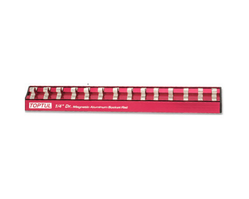 Планка для головок (магнитная) TOPTUL 1/2"*240*10шт PBKB2R2410
