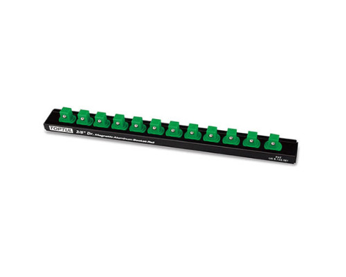 Планка-держатель для головок магнитная 1/4"*260*14PCS TOPTUL PBKB2B2614