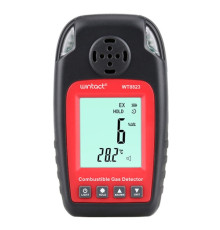Детектор горючих газов + термометр (0-100%LEL, 0-50°C) WINTACT WT8823