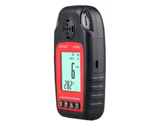 Детектор горючих газов + термометр (0-100%LEL, 0-50°C) WINTACT WT8823