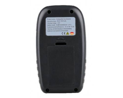 Детектор горючих газов + термометр (0-100%LEL, 0-50°C) WINTACT WT8823