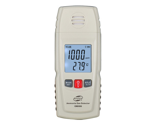 Газоанализатор аммиака NH3+термометр (0-100 ppm, 0-50°C) BENETECH GM8806