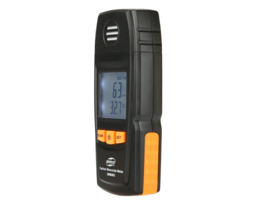 Детектор угарного газа CO + термометр (0-1000 ppm, 0-50°C) BENETECH GM8805