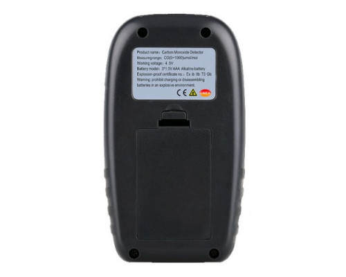 Газоанализатор СО + термометр (0-1000 ppm, 0-50°C) WINTACT WT8825