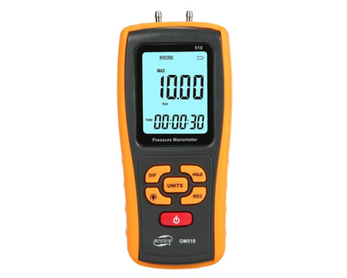 Микроманометр дифференциального давления USB, ±10 кПа BENETECH GM510