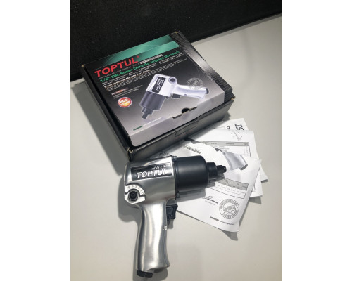 Гайковерт для автосервиса пневматический 1/2" 814N/m 8000об/мин TOPTUL KAAA1660B