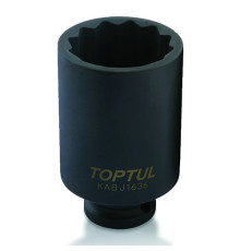 Головка 12-гранная ударная длинная TOPTUL 1/2" 36мм KABJ1636