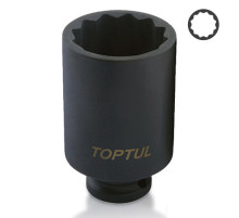 Головка торцевая ударная длинная 1/2" 30мм 12-гранная TOPTUL KABJ1630