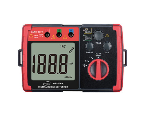 Тестер УЗО цифровой BENETECH GT5206A