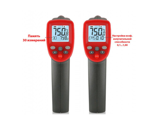 Пирометр бесконтактный цифровой -50-750°C WINTACT WT700