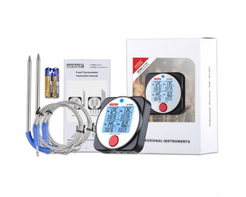 Термометр пищевой электронный 4-х канальный Bluetooth -40-300°C WINTACT WT308B