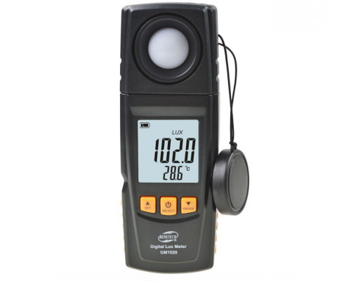 Измеритель освещенности люксметр + термометр, USB 200000 Lux BENETECH GM1020