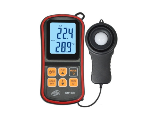 Люксметр + термометр, Bluetooth 200000 Lux BENETECH GM1030