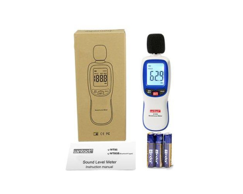 Измеритель шума (шумомер) Bluetooth 30-130 дБ WINTACT WT85B
