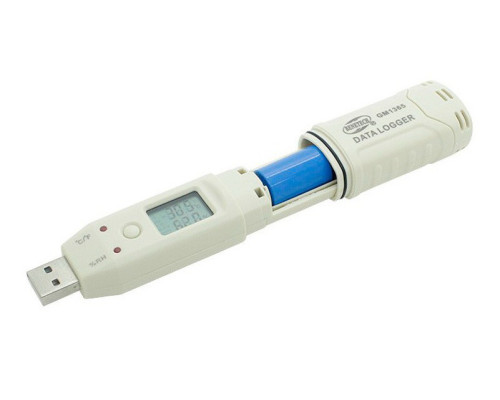 Регистратор влажности и температуры (даталоггер) USB, 0-100%, -30-80°C BENETECH GM1365