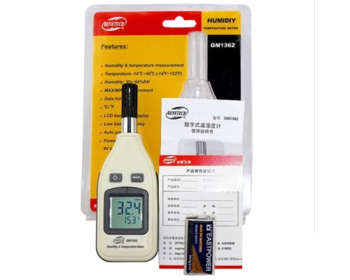 Термогигрометр 0-100%, -30-70°C BENETECH GM1362