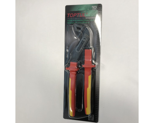 Клещи переставные изолированные 10" 1000V VDE TOPTUL DGCE2210