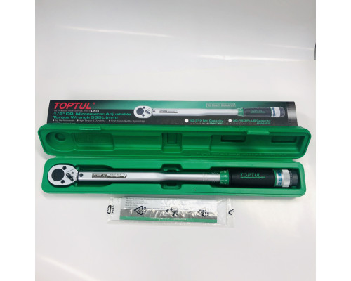 Динамометрический ключ 1/2" TOPTUL 535mm 40-210Nm ANAF1621
