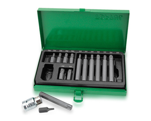 Набор биты для отвертки TORX TOPTUL 10мм 15ед. GAAD1506