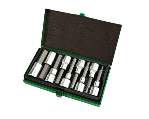 Набор головок-бит шестигранник TOPTUL 1/2" Н4-Н17 80мм GAAD0905