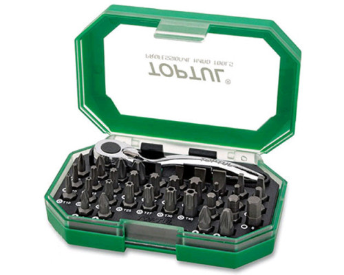 Набор биты + трещотка TOPTUL 1/4" 35ед. GACW3503