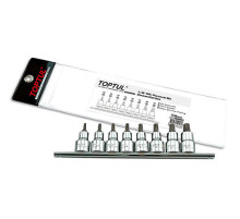 Набор головки с насадкой пятигранные с отверстием TOPTUL 1/2" TORX T20-T55 8ед. GAAG0806