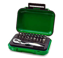 Набор бит с трещоткой TOPTUL 1/4" 31ед. GABW3103