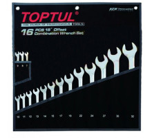Набор ключей рожково-накидных TOPTUL 16 шт. 7-32 Hi-Performance GPAX1601