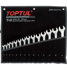 Набор комбинированных ключей 8-24 мм TOPTUL 14 шт. Dynamic GPAQ1402