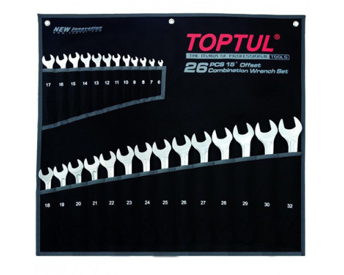 Набор ключей комбинированных 26 шт 6-32 мм TOPTUL Hi-Performance GPAX2601