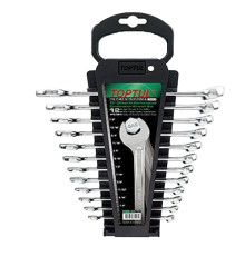 Набор ключей дюймовых комбинированных TOPTUL 12 шт. 1/4"-7/8" на холдере GBAC1201