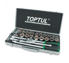 Комбинированный набор инструментов TOPTUL 1/2" (дюйм+метр.) 43ед. GCAD4303