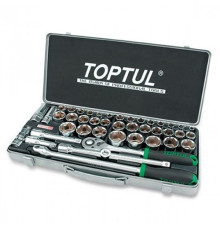 Комбинированный набор инструментов TOPTUL 1/2" (дюйм+метр.) 43ед. GCAD4303