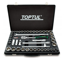 Комбинированный набор инструментов TOPTUL 1/2" (дюйм+метр.) 46ед. GCAD4601