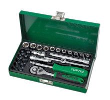 Автомобильный набор инструментов TOPTUL 1/4" 27ед. GCAD2701