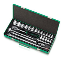 Набор инструмента головки с трещоткой TOPTUL 1/2" 24ед. (6-гр.) GCAD2401