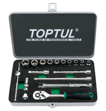 Набор инструмента дюймового TOPTUL 1/4" 18ед. 3/16"-9/16" GCAD1811