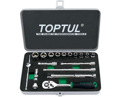 Набор инструмента дюймового TOPTUL 1/4" 18ед. 3/16"-9/16" GCAD1811