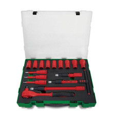 Набор изолированного инструмента TOPTUL VDE 1/2" 16ед. (6-гр.) GZC1609
