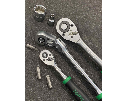 Универсальный набор инструмента 1/4", 3/8", 1/2" 144ед. TOPTUL GCAI144R